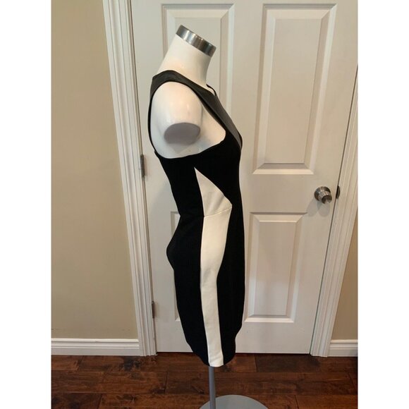 Mason Black & White Colorblock Dress, Size Small - Picture 3 of 6